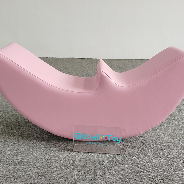 Blue soft rocking seat for indoor baby amusement