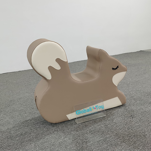 Indoor foam rocking squirrel toy for daycare