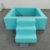 light blue soft play pit set for rental company use