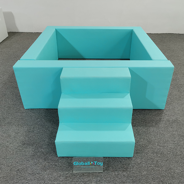 light blue soft play pit set for rental company use
