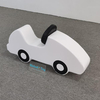 white car shaped soft rocker side view