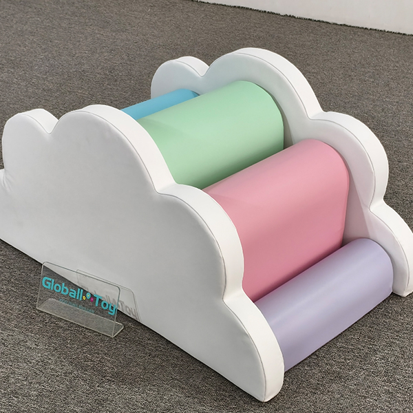 Pastel cloud roller tunnel for playroom suppliers