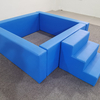 blue soft play ball pit with steps for toddler rental