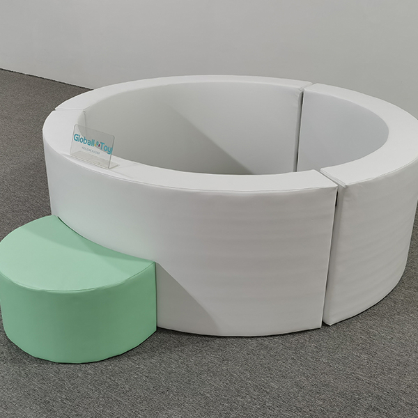 commercial round foam play ring with soft climbing block
