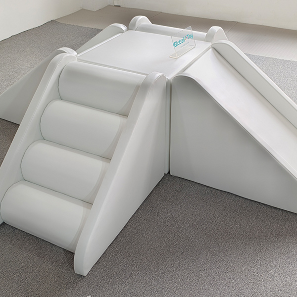 Foam stairs and slide for toddler indoor gym