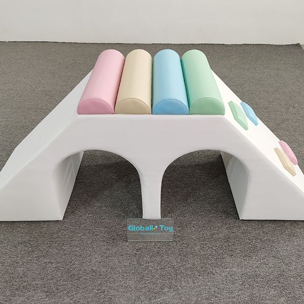 set da arrampicata con arco da gioco soft-pastel