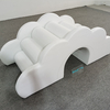 Premium White Soft Play Climbing und Slide -Sets mit Brücke, Tunnel und Blöcken für Indoor -Spielzimmer, Kindertagesstätte und Kindergartenspaß