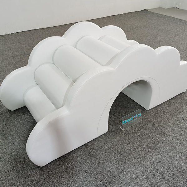 Premium White Soft Play Climbing und Slide -Sets mit Brücke, Tunnel und Blöcken für Indoor -Spielzimmer, Kindertagesstätte und Kindergartenspaß
