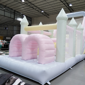 Pastel-bouncy-castle-obstacle-course-amusement-park-supplier