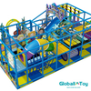 Ocean theme indoor playground equipment with soft play structure for kids fun center