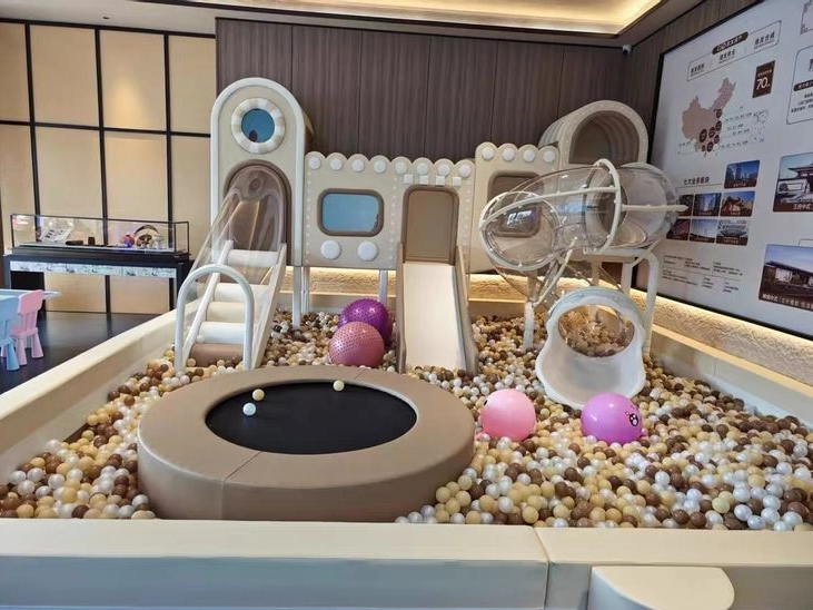 Modern Indoor Playground Equipment for Toddlers | Soft Play Slide And Ball Pit Set by Globalltoy