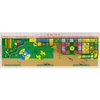 large forest theme indoor play area with soft play toys and tube slides