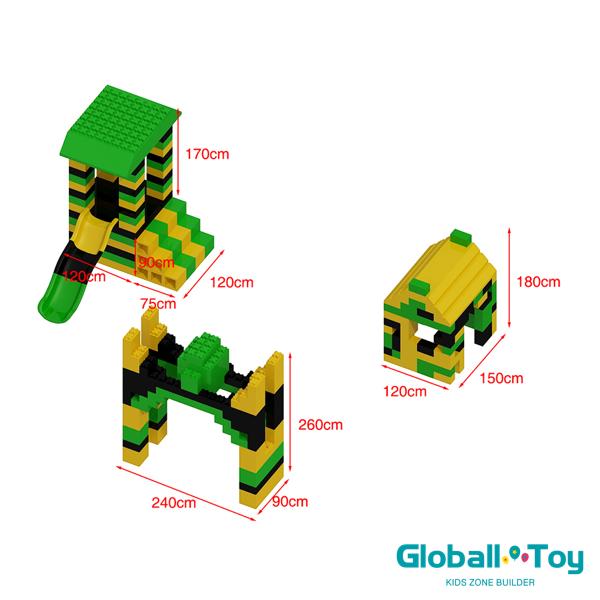 educational epp block playground design for preschool and daycare