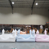 White inflatable pointed tower ball pit for event hire