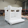 Château gonflable blanc commercial pour les enfants Zone de jeu douce