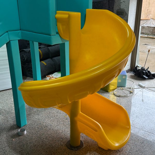 Soft Play Structure with Bright Colors and Interactive Climbing Elements