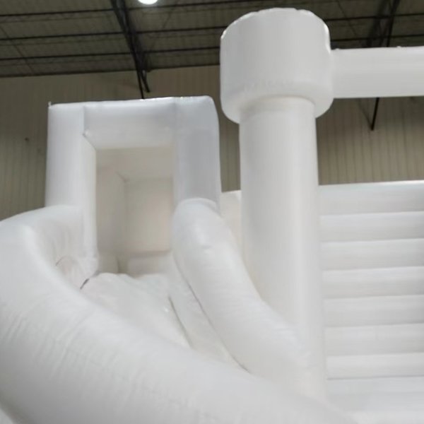 Premium White Inflatable Bouncer Castle Slide for Events Distributor