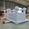 pastel inflatable jumper with air blower for children