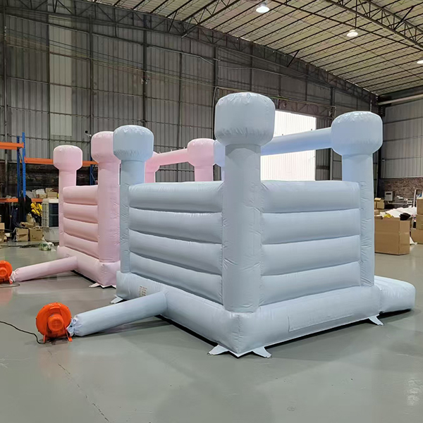 pastel inflatable jumper with air blower for children