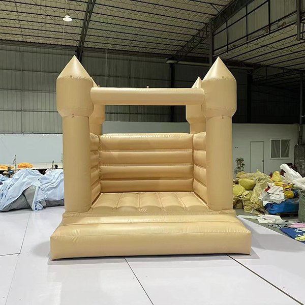 Tan inflatable castle for birthday baby shower celebration
