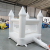 White inflatable castle jumper with slide for birthday party hire