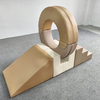 beige toddler climbing circle and steps set