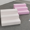 Soft Climbing Foam Steps for Toddlers in Pink And White Color Ideal for Indoor Rental Playgrounds Soft Play Parties And Event Hire Use