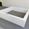 Square shaped white foam fence for playpen setup