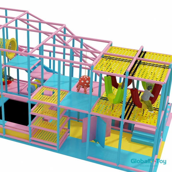 Sistema de juego suave para juegos infantiles interiores con piscina de bolas y rodillos
