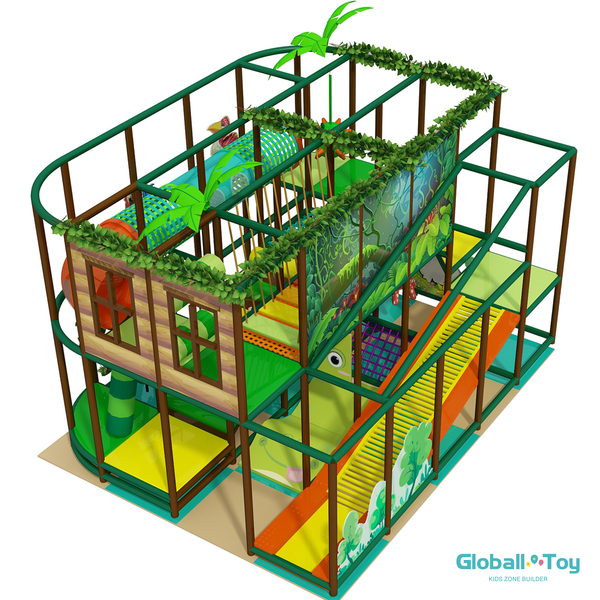 wholesale jungle soft play equipment with climbing frames and ball area