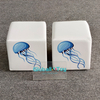 Jellyfish pattern soft play cubes front view