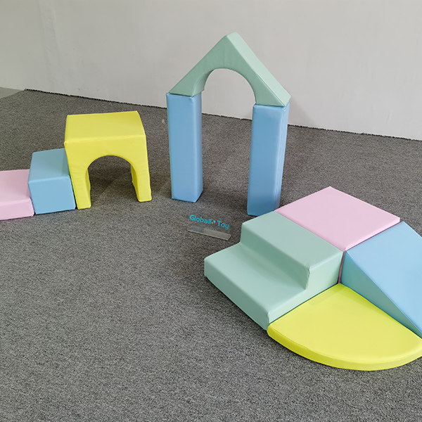 Stackable White Soft Play Cubes for Toddlers