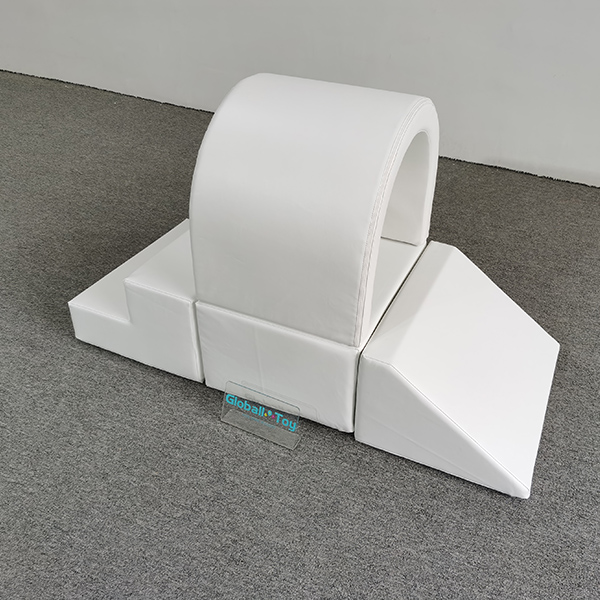 White soft arch tunnel play set