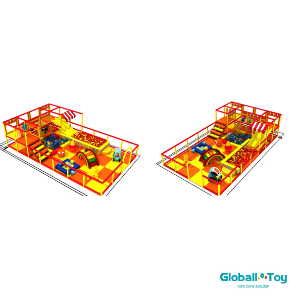 custom low height indoor play system for malls with soft play equipment