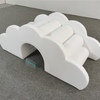 Premium White Soft Play Climbing und Slide -Sets mit Brücke, Tunnel und Blöcken für Indoor -Spielzimmer, Kindertagesstätte und Kindergartenspaß