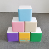 Stackable colorful soft play cubes for kids