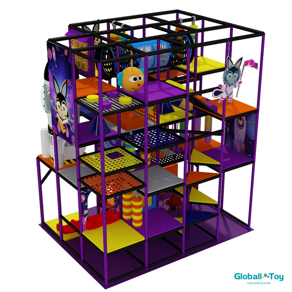 sistem bermain dalam ruangan modular pusat hiburan keluarga dengan desain khusus