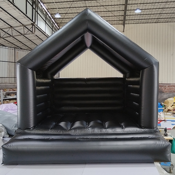black-inflatable-house-bounce-castle-wedding-party-rental