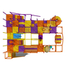 globalltoy multi level indoor playground with OEM design and installation services