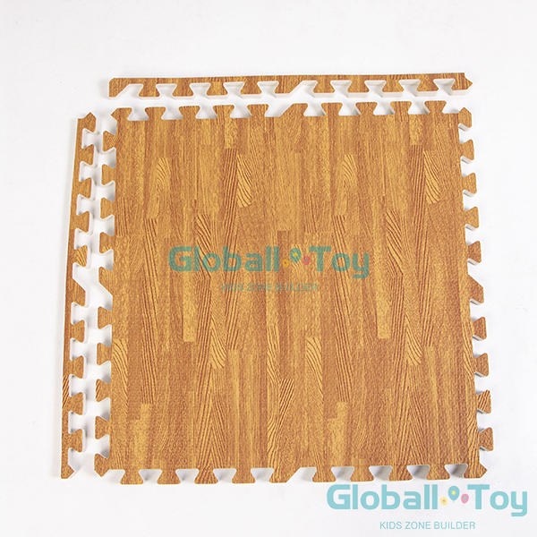 wood pattern soft play floor mat for kids playroom safety flooring