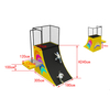 globalltoy orange black ninja course for gyms trampoline parks and arenas