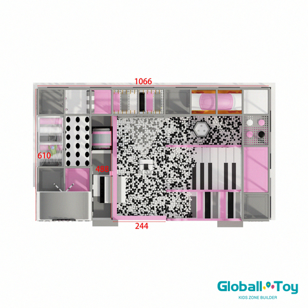 commercial indoor playground piano slide ball pit turnkey supplier
