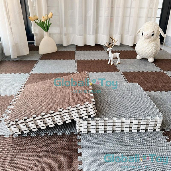 woven-floor-mat-brown-grey-set-for-kids-playroom