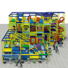 large indoor playground with spiral slides and obstacle courses for kids