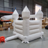 Mini gonflable Blanc Bounce House Compact Wedding Jumping Castle for Kids Backyard Birthday Events et Utilisation de la location en plein air