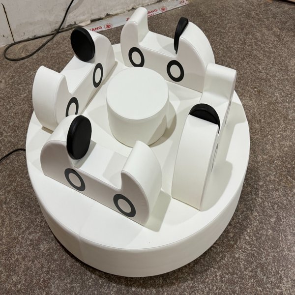 Köpük araba spinner kapalı çocuk tesisi için yumuşak oyun ekipmanı