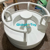 Soft play roundabout ride with padded seats and safety rail for toddlers indoor play