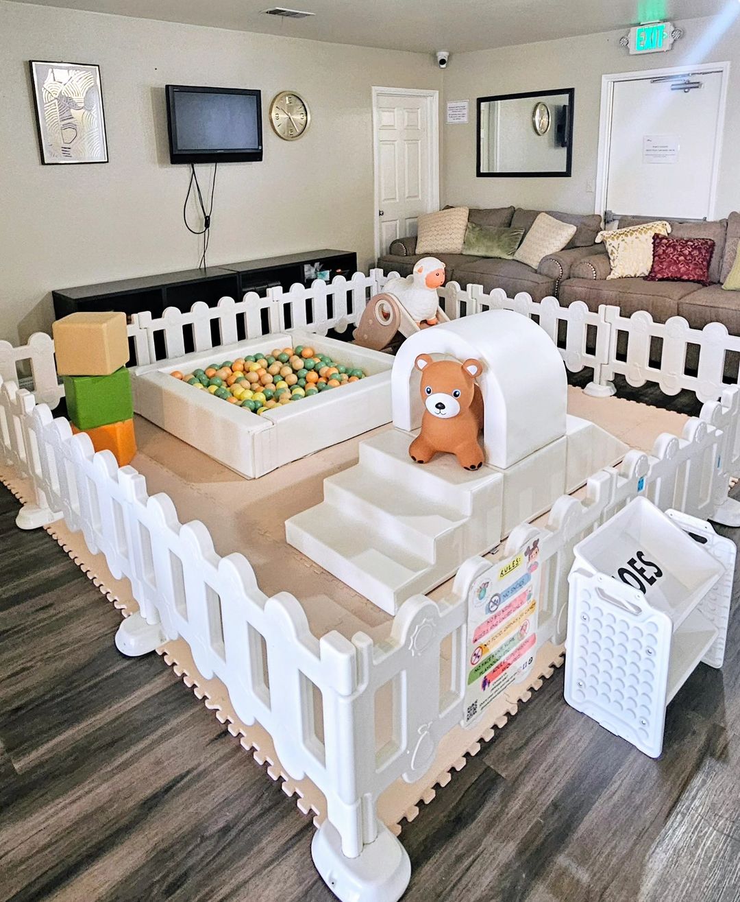 Petit jeu doux Set Kids intérieur jouent Ares pour Buciness Rental