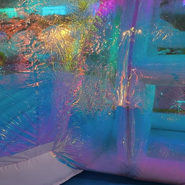 Custom kids bubble play tent with colorful LED display