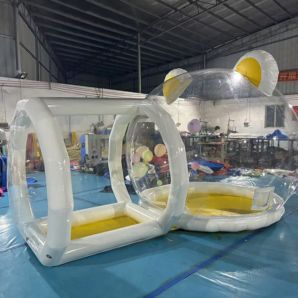 Tent à bulles de jeu doux pour enfants avec forme d'ours